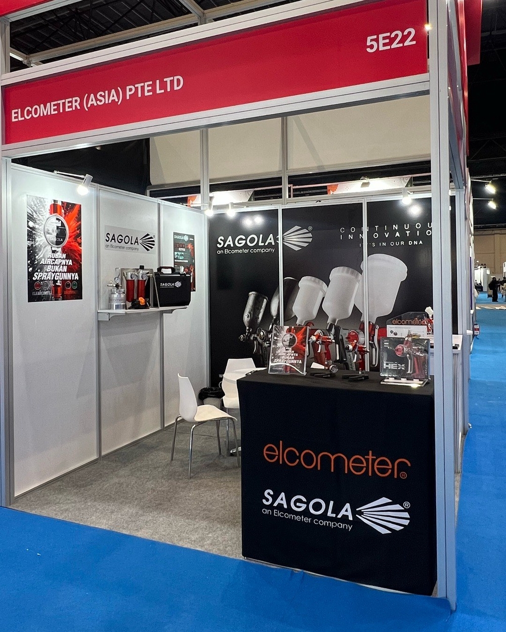 Sagola à la première Automechanika Jakarta, avec Elcometer Asia