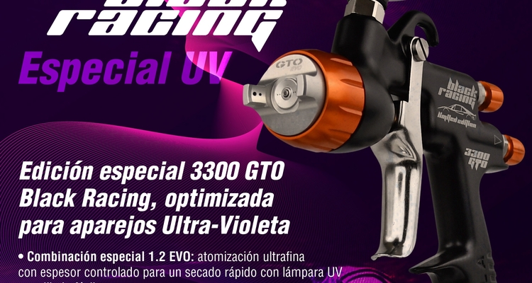 The new Sagola 3300 GTO Black Racing UV applies just the right amount—no more, no less.